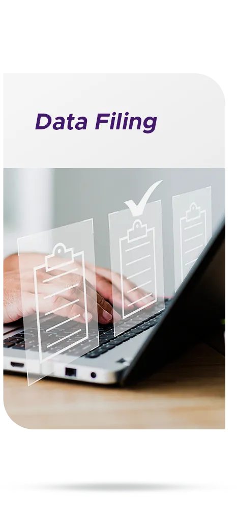 Data Filing | One Stop Service Data Filing | One Stop Service
